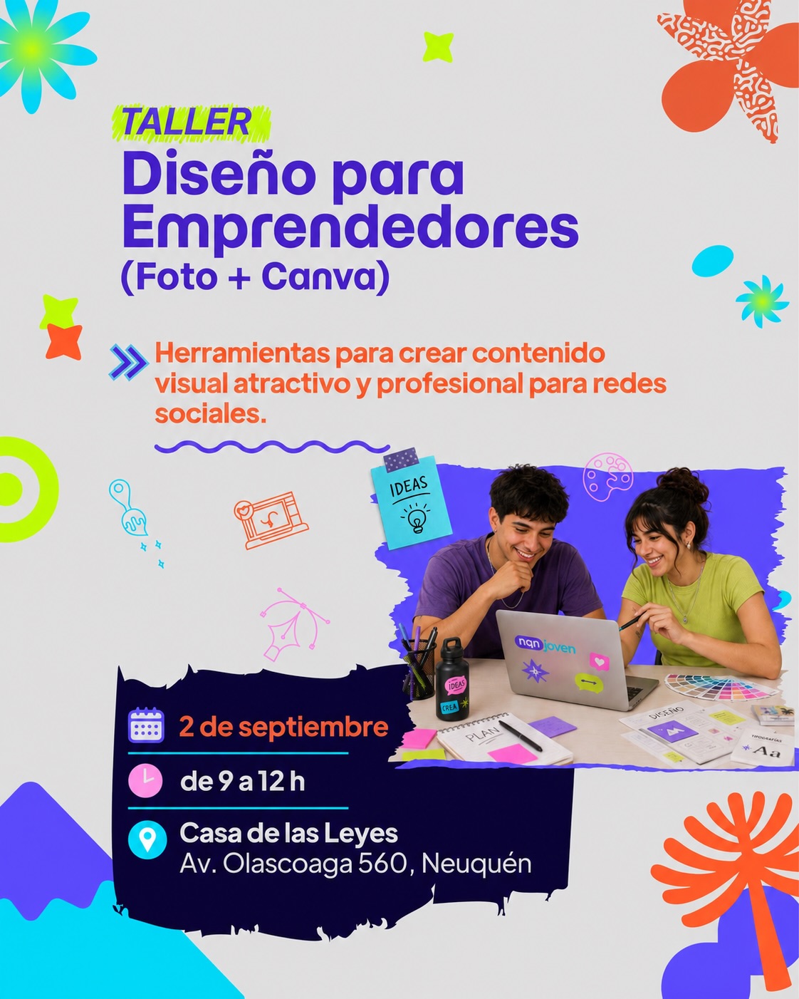 Taller: diseño para emprendedores (Foto + Canva)